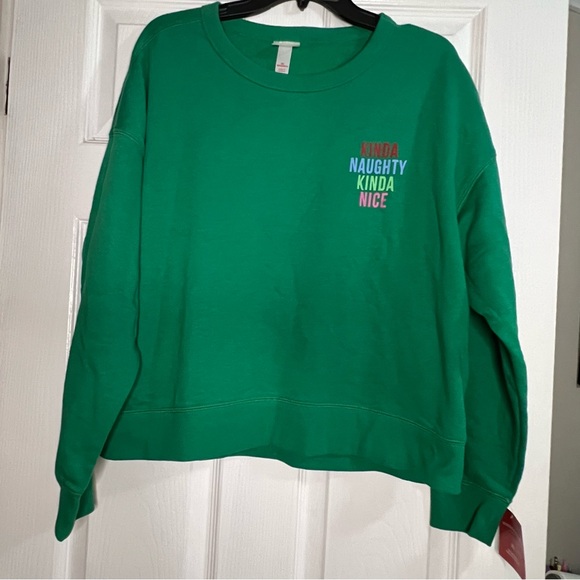 Wondershop Women's Kinda Naughty Kinda Nice Sweatshirt New Size XL - Picture 1 of 7